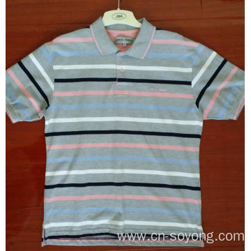 Yarn Dyed Short Sleeve Embroidery  Polo Shirts